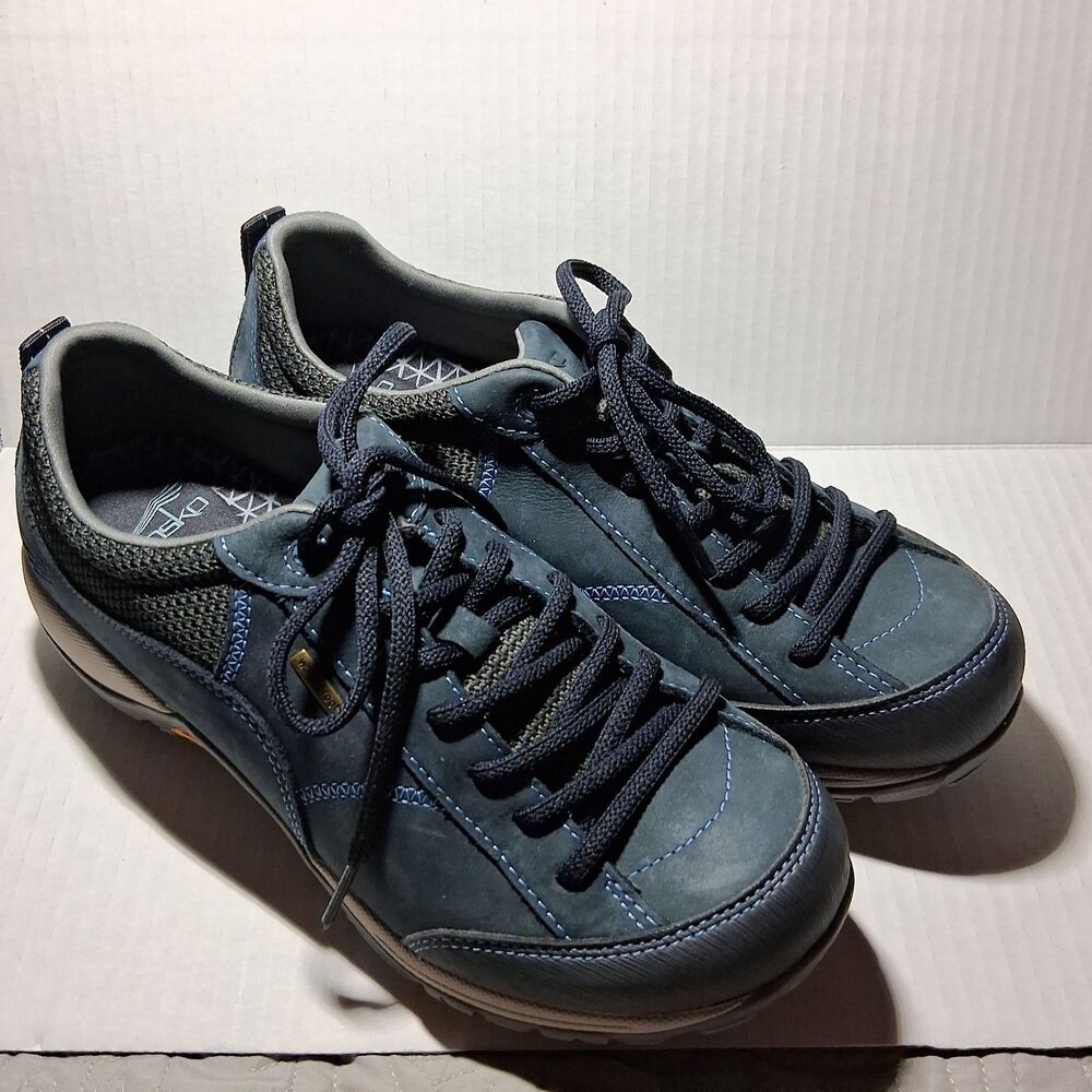 Dansko Paisley Waterproof Walking Sneakers Navy Blue Nubuck Size 39 Vibram